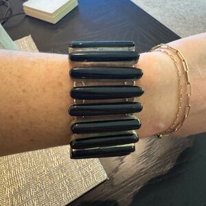 Sterling Silver Onyx Bracelet